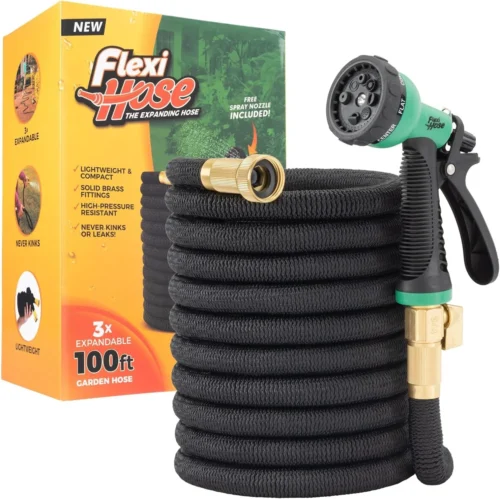 Alternative view of Hose Expandable Garden Hose with 8 Function Nozzle, 100FT, Lightweight Retractable Garden Hose