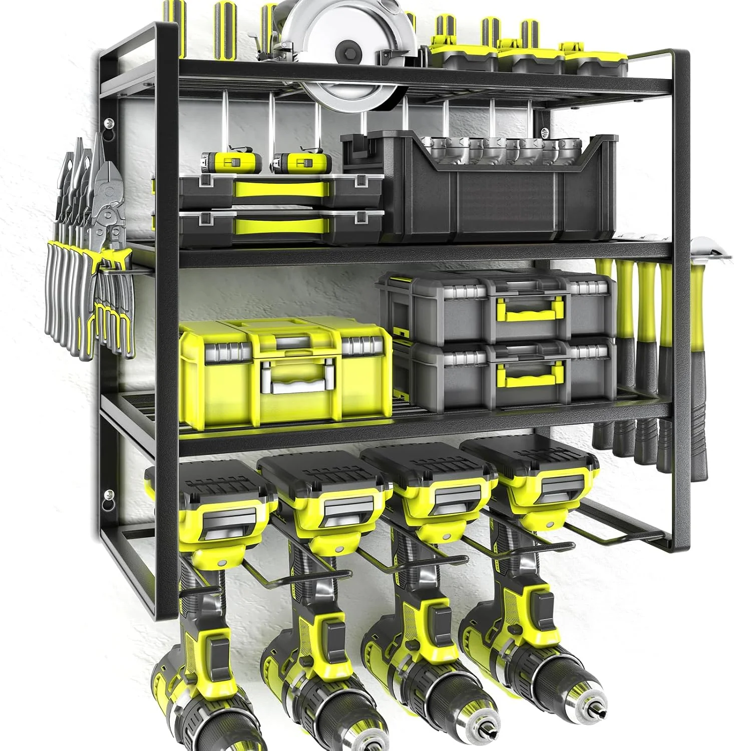 Power Tool Organizer, Garage Tool Organizers and Storage, Drill Holder Wall Mount, Storage Rack for Cordless - For Garage Organization - Image 3