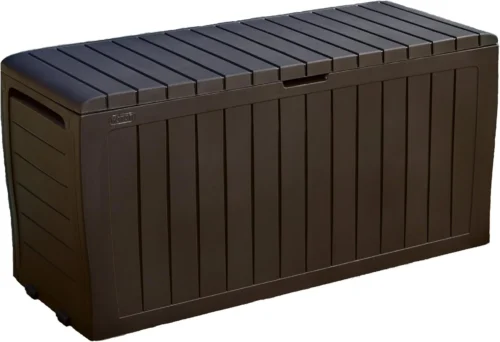 Marvel Plus 71 Gallon Resin Deck Box-Organization and Storage for Patio Storage Box Outdoor Cushions