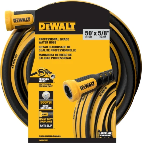 Professional Grade Heavy Duty Garden Hose 100 Feet x 5/8 Inch