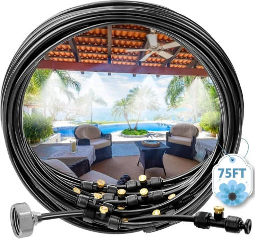 Alternative view of Portable Misting Systems, Outdoor Water Cooling Misters Set with 5200mAh Water Pump, 5.8GAL/22L Bucket
