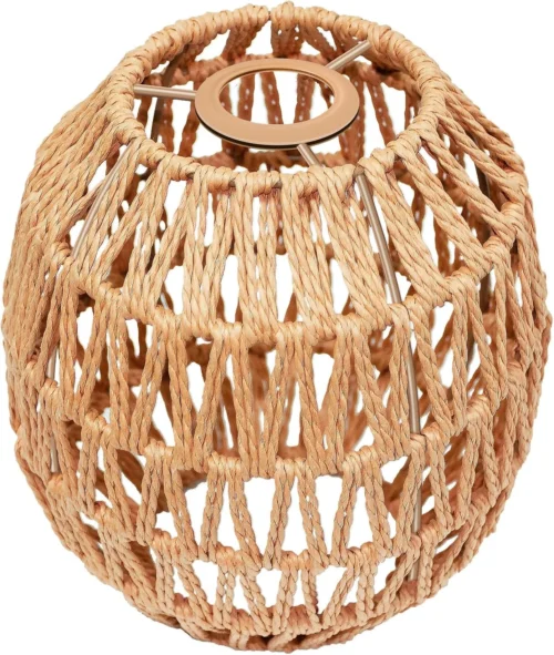 Alternative view of Hanging Light Lamp Shades Boho Rattan Lamp Shades