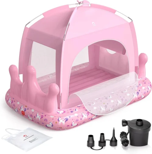 Princess Portable Kids Air Mattress for Girls, for Home, Ages 3+