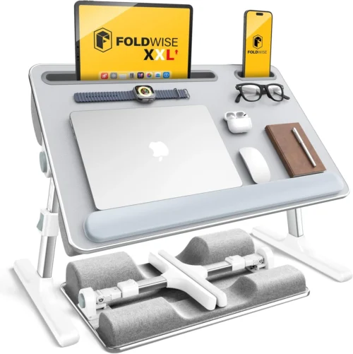 Alternative view of 2-in-1 Lap & Bed Desk with Soft Cushions, Adjustable Height & Angle