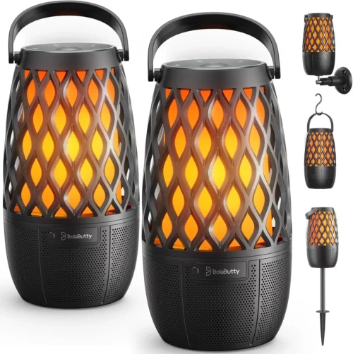 Speakers Gifts for Men Bluetooth Speaker with Lights Multi-Sync up to 100 Speakers Auto-Pairing HD Stereo Sound