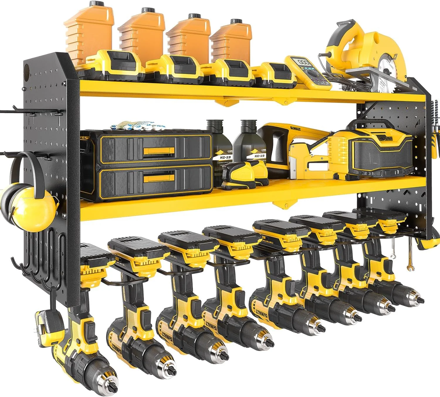 Power Tool Organizer, Garage Tool Organizers and Storage, Drill Holder Wall Mount, Storage Rack for Cordless - For Garage Organization - Image 7