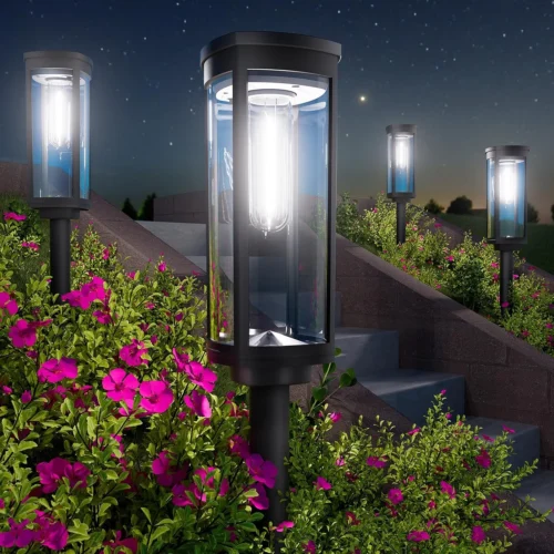 Bright Solar Pathway Lights Outdoor, 8 Pack Solar Powered Garden Lights Waterproof IP65