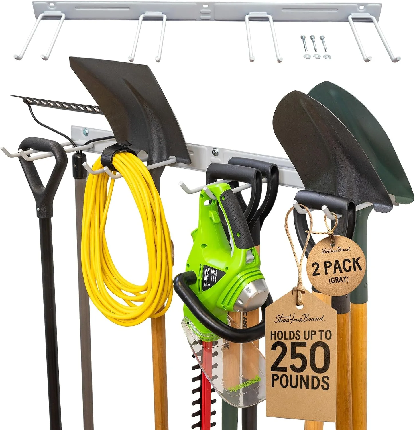 Garage Tool Organizer, 36 in, Holds 250 lb - For Garage Organization - Image 4