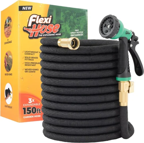 Hose Expandable Garden Hose with 8 Function Nozzle, 100FT, Lightweight Retractable Garden Hose