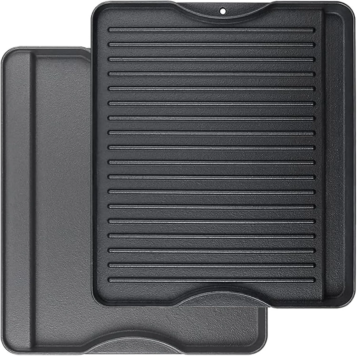 25 x 16 Pre-Seasoned Nonstick Cast Iron Griddle for Gas & Charcoal Grills, Universal Flat Top with Grease Groove - Image 16
