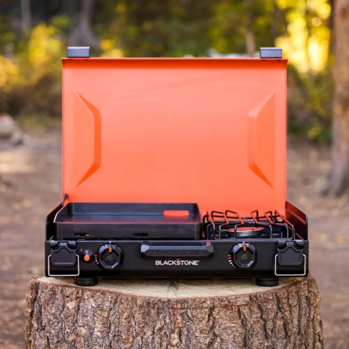 Alternative view of 2364 12 x 14 Camping Griddle with Side Burner