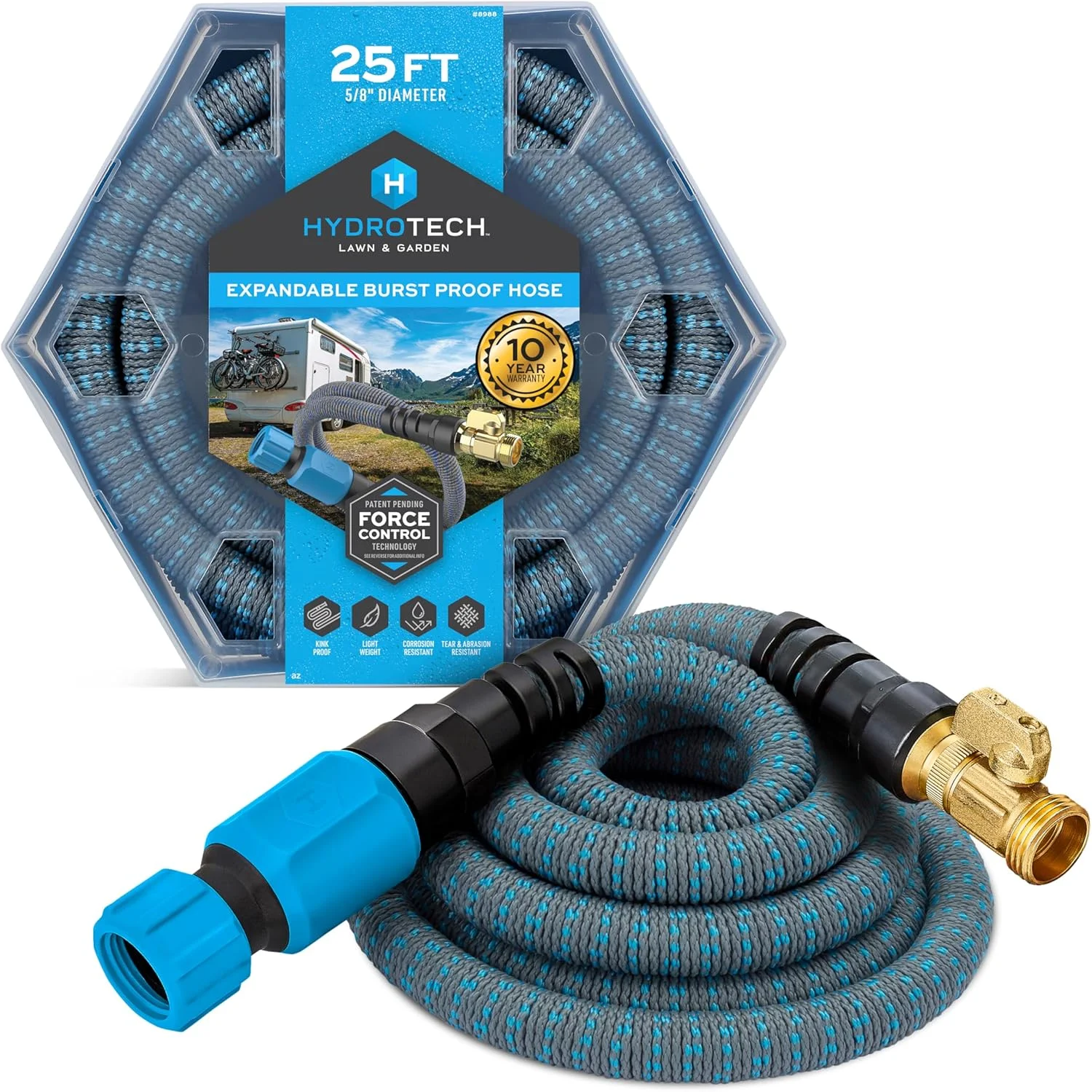100 ft Expandable Burst-Proof Garden Hose, 5/8 in Diameter - Image 4