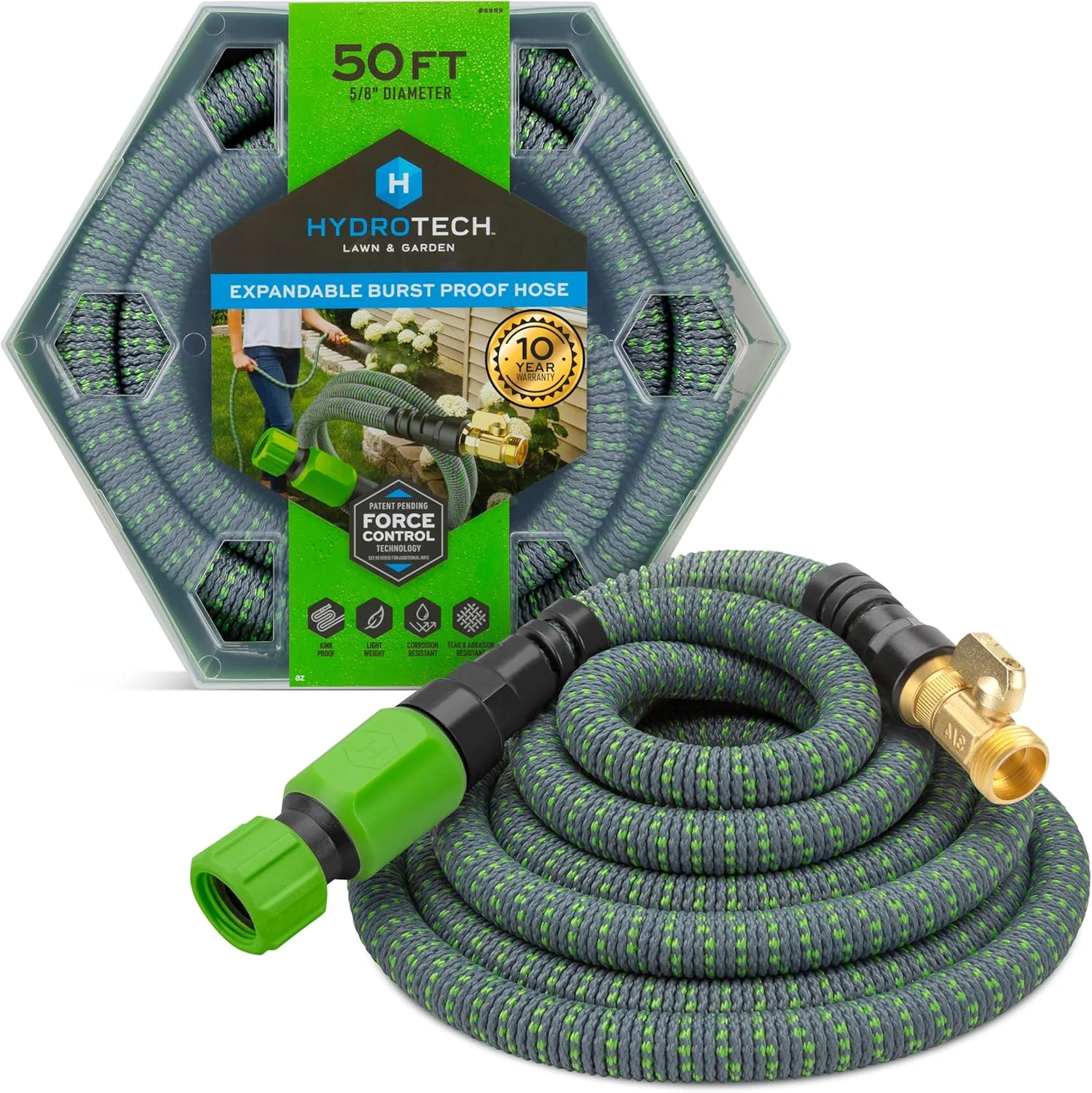 100 ft Expandable Burst-Proof Garden Hose, 5/8 in Diameter - Image 2