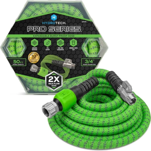 Pro Series 100 ft Max Flow Garden Hose, 3/4 in Diameter, Patented Force Control Technology delivers 2x max