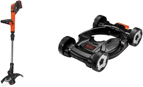20V MAX 12 Inch Weed Eater Cordless String Trimmer and Wheeled Edger Lawn Tool with Spool, 2.5Ah Battery and Charger Included, Lightweight