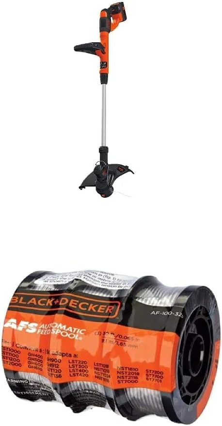 40V MAX 13 Inch String Trimmer and Lawn Edger with Battery and Charger, Cordless Weed Eater with Charge Indicator