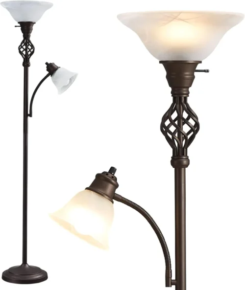 Alternative view of Torchiere Floor Lamp for Living Room, LED Standing Reading Light