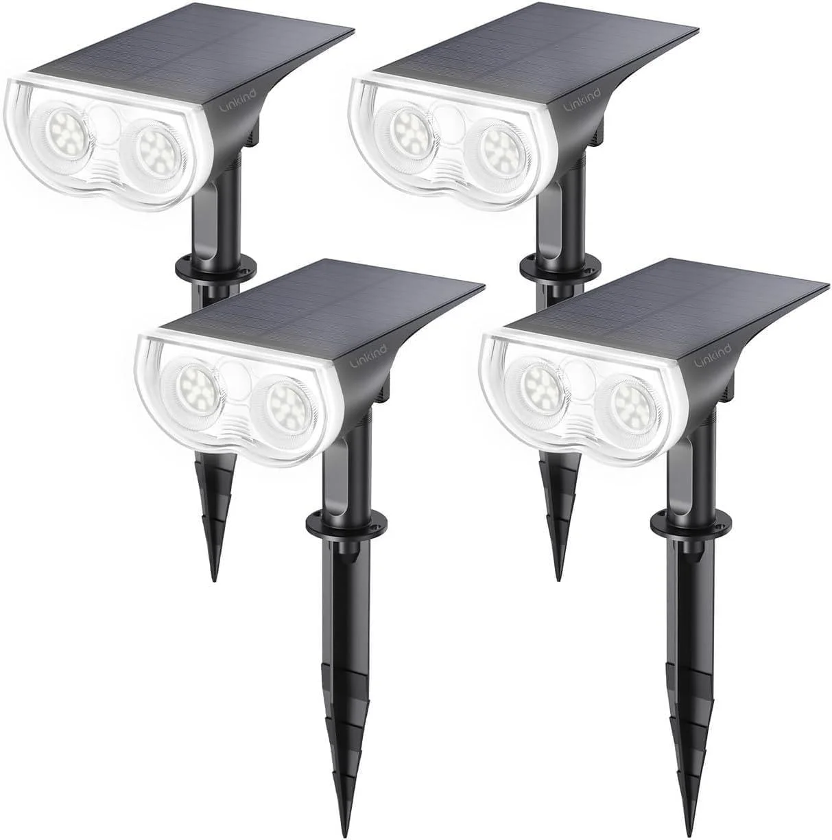 Solar Lights Outdoor Waterproof LED Landscape Spotlight RGB 2 Pack - Image 2