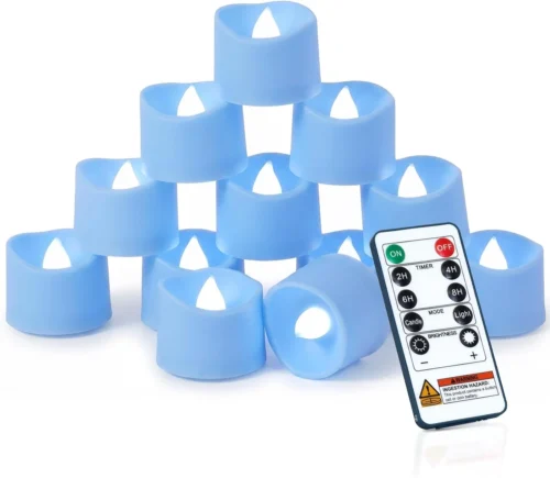 Alternative view of 24-Pack Remote Flameless LED Battery Tea Light Candles, 400+Hrs
