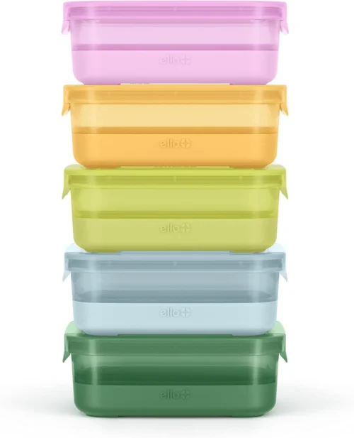 3.7 Cup Plastic Meal Prep Containers, 10 Pc, 5 Pack, Elderberry