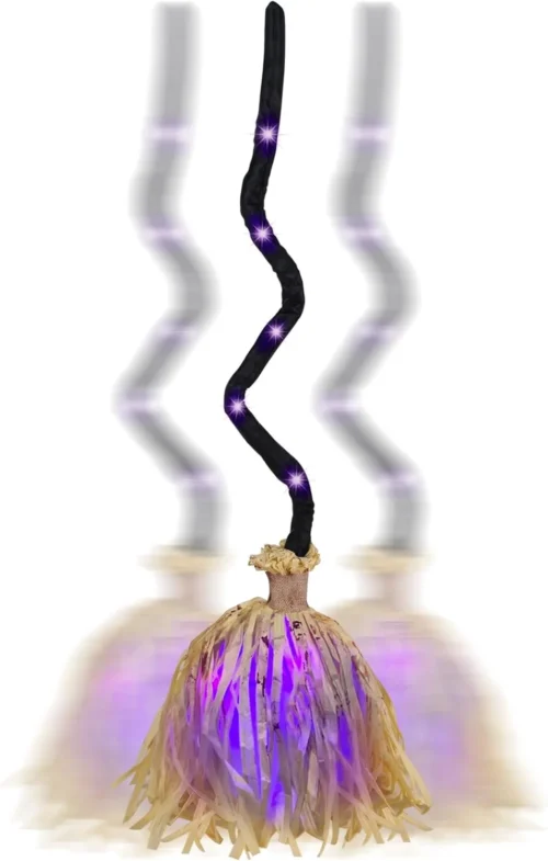 35 Animated Witches Broom Halloween Decor Magic Witch Broomstick