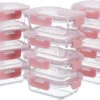 24-Piece Small Glass Food Storage Containers with Lids Airtight
