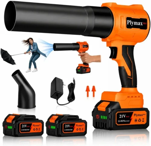 Nook Cordless Leaf Blower, 800,000 RPM Electric Handheld Blower, Leaf Blower Cordless with 2??4.0Ah Batteries & Charger
