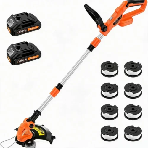 Alternative view of Electric Weed Wacker Edger Lawn Tool, Battery Powered Weed Eater 12-Inch Cordless String Trimmer Grass Trimmer Lightweight Yard Tools for Garden