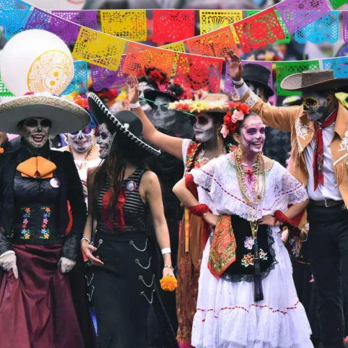 Alternative view of 6 Packs 108 Ft Fiesta Party Decorations Mexican Party Banners Papel Picado Banners Cinco De Mayo Decorations Dia De Los Muertos Decor Mexico Halloween