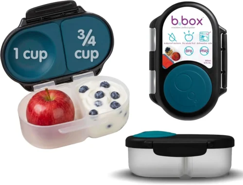 Snack Box 2-Pack, Snack Containers for Kids, 1.75 Cup Kids Lunch Box