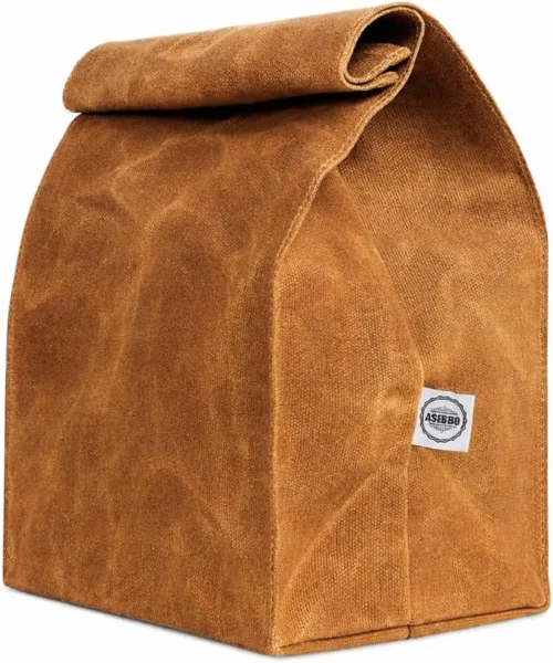 Classic Canvas Lunch Bag, 10L Insulated & Shoulder Strap for Adults