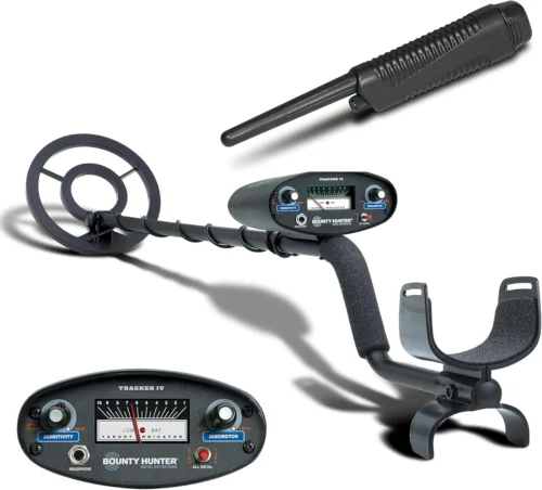 Hunter TK4 Tracker IV Metal Detector ?C All-Terrain Gold, Silver, Coin & Relic Finder with 8 Waterproof Coil