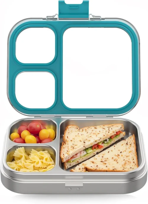 Alternative view of Stainless Steel Bento Lunch Box, Blue, 3.3Cups