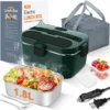 Electric Lunch Box Food Warmer, 1.8L Heated Lunch Box for Adults
