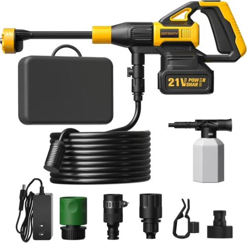 Alternative view of Pressure Washer Battery Powered, Handheld Cordless Power Washer (GlowYellow-Black)
