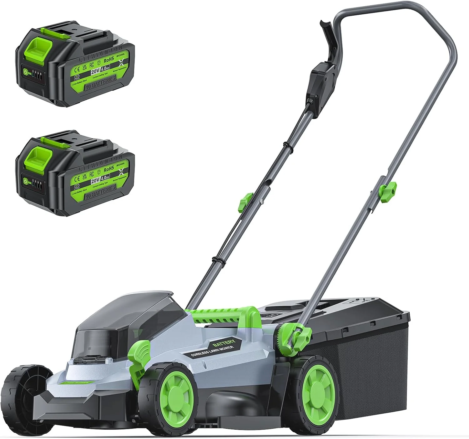 Nook Inch Cordless Lawn Mower, 40V Electric Lawnmower for Garden/Patio/Yard - Image 2