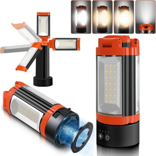 Rechargeable 12000mAh Camping Light with Adjustable Stand