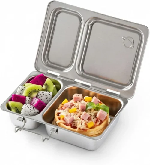 Rover Stainless Steel Bento Box Style Lunch Box for Kids with 5 Compartments ?C Durable, Dishwasher Safe and BPA-Free Food Container
