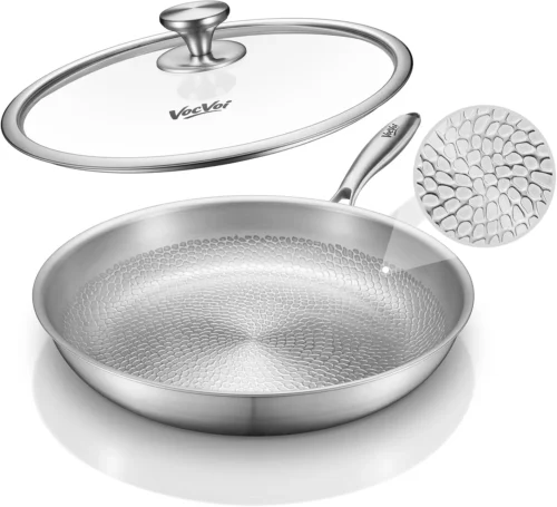 VocVoi Titanium pans for cooking, 12 Nonstick pro frying cookware