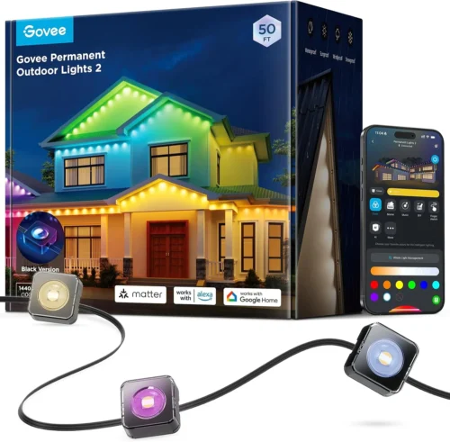 Alternative view of Permanent Outdoor Lights 2, 100ft RGBIC Outdoor Lights with 100 Modes