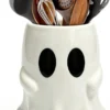 Nook Halloween Kitchen Decor, Ceramic Halloween Ghost Utensil Holder