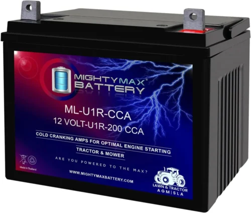'-12 Volt, 320 CCA, Nut and Bolt (NB) Terminal, Rechargeable SLA AGM High Rate Series Battery