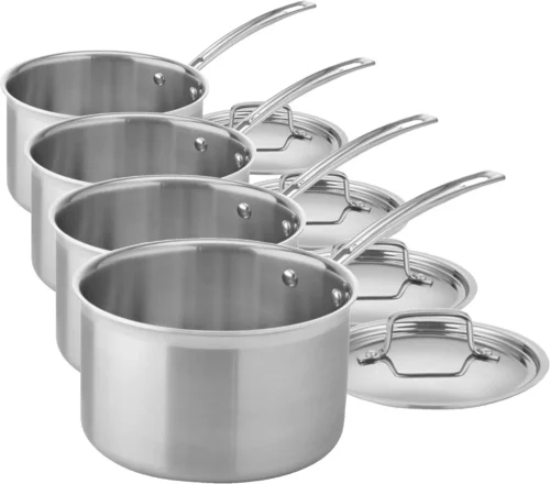 Alternative view of Cuisinart 1.5 Quart Multiclad Pro Triple Ply Saucepan w/Cover, MCP19-16N