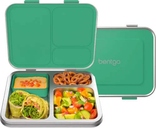 Alternative view of Bentgo Kids Stainless Steel Leak-Resistant Lunch Box, 3 Compartments