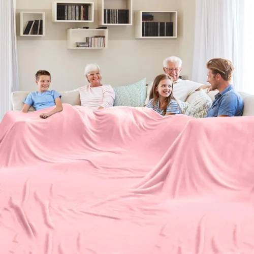 Alternative view of Edenleaf Oversized Blanket 120x120 Inches, Giant Huge Companion for Bed, Sofa, Travel and Camping, Extra Large Big Soft Blanket Fits the Whole Family and Outdoors, Dark Grey 10'x10'