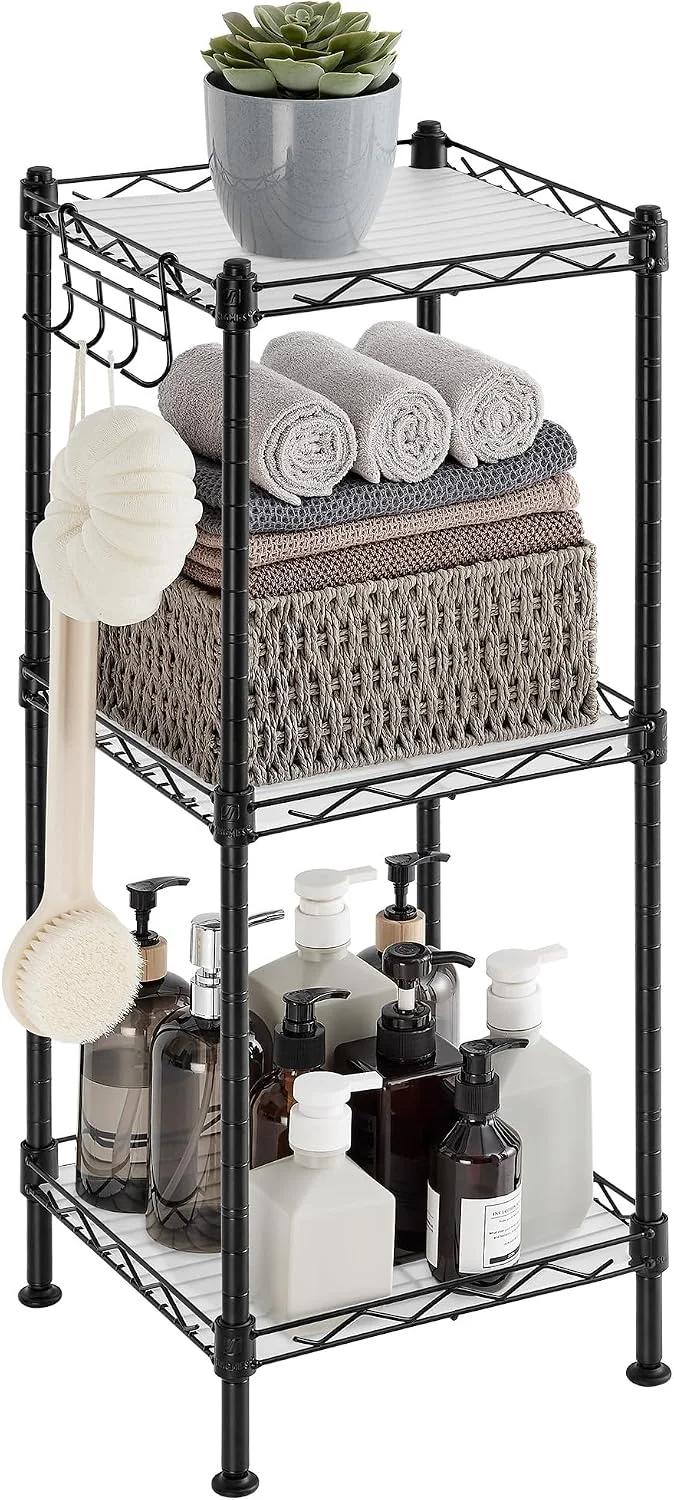5-Tier Bathroom Shelf, Storage Rack for Small Space - Image 4