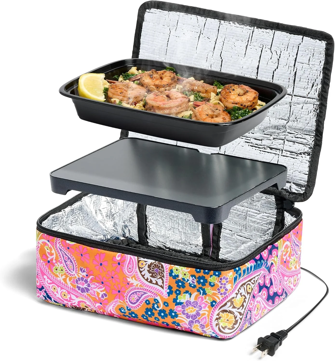 Mini Heated Lunch Box- Portable Electric Food Warmer for Men and Women - Great for Work, Office, and Construction - Cook, Reheat
