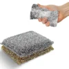 Perfect Scour 2 Pack Scrub Sponges for Kitchen - Multipurpose Non-Scratch Sponge with Heavy Duty Scouring Power - Soft and Fast Cleaning Scrubber for Cleaning Dishes, Pans, Pots and Hard Stains