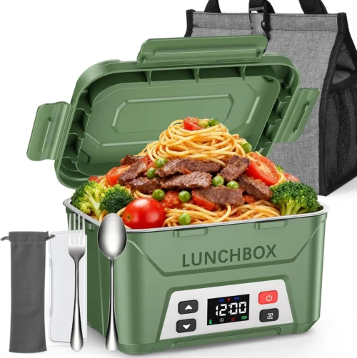 OAK 5.5-Cup Heated Lunch Box Cordless for Men with Scheduled Heating