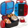 Fimibuke Bento Box for Kids, Toddler Lunch Box with 8.5oz Thermo Food Jar